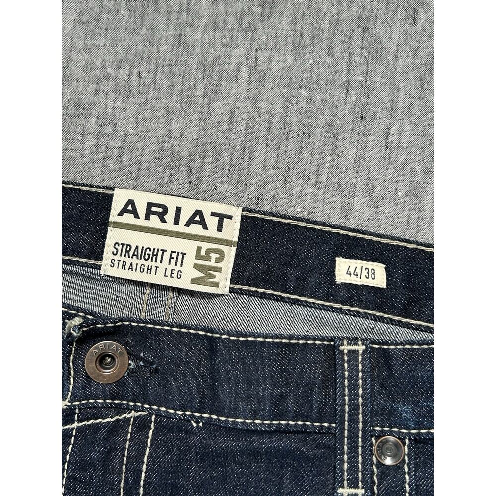 Ariat M5 Jeans Mens 44x38 Straight Leg Straight Stretch Denim Cowboy Western - Picture 2 of 16